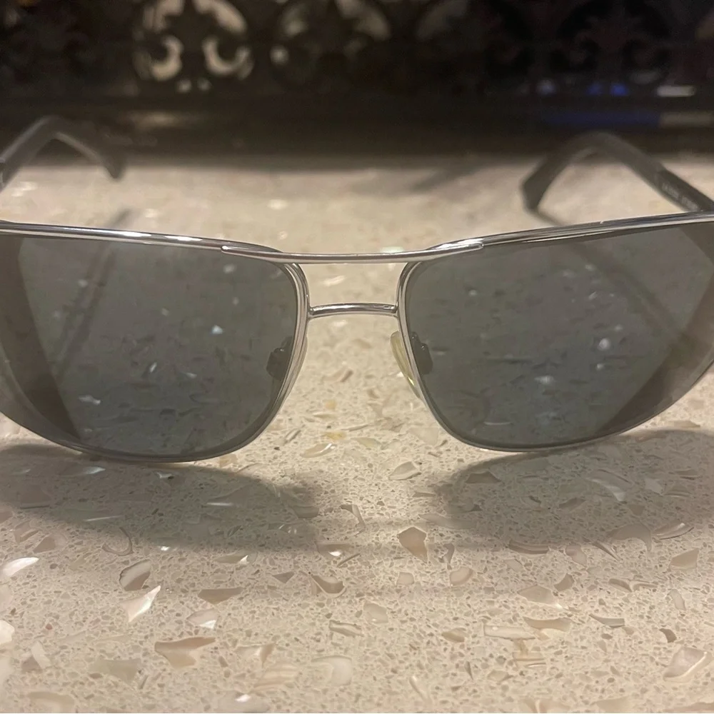 Emporio Armani Black&Silver Frame Sunglasses EA2033
